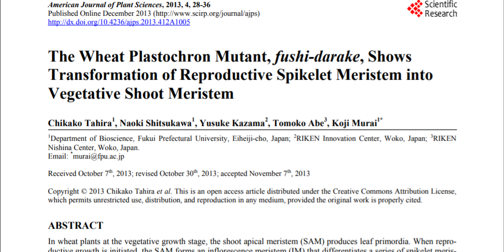 American Journal of Plant Science誌